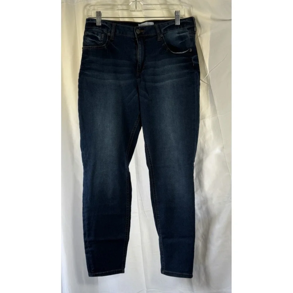 Kenneth Cole Reaction‎ Skinny Jeans Womens Size 12 Blue Denim Dark Wash